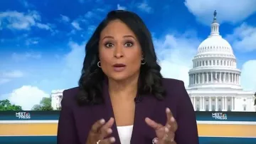 Chaqueta Veronica Beard Miller Dickey usada por Kristen Welker como se ve en Today el 17 de octubre de 2025