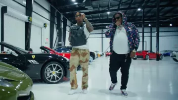 Bape A Bathing Ape Bape Sta Sneakers worn by Big Homiie G in Moneybagg Yo, Big Homiie G - Gave It (Official Music Video)