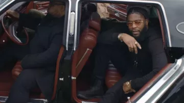 Saint Laurent Black Bolo Tie Hoodie worn by Big K.R.I.T. in BIG K.R.I.T. - Energy (Official Music Video)