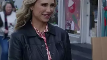 A Royal Montana Christmas Fiona Gubelmann Fringe Leather Jacket