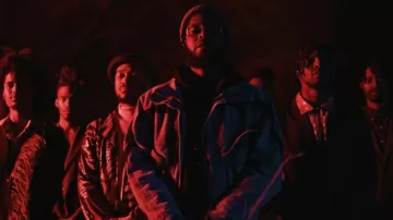 Saint Laurent Black Bolo Tie Hoodie worn by Big K.R.I.T. in BIG K.R.I.T. - Energy (Official Music Video)