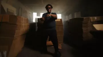 Lanvin Navy Blue Curb Sneakers worn by Big30 in BIG30 - Celine Frames (Official Music Video)