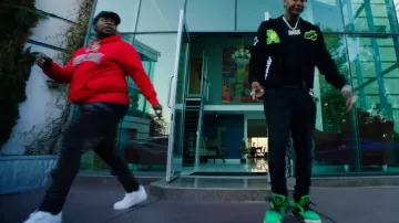 Nike Air Force 1 Low x Supreme Box Logo Blanc porté par Big30 en Moneybagg Yo - GO ! (avec Big 30) (Clip Officiel Vidéo)