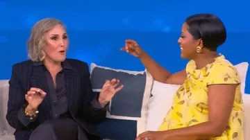 Staud Mia Floral Minidress worn by Tamron Hall as seen in Tamron Hall Show on October 17, 2025