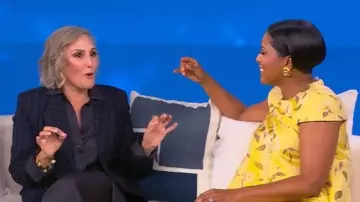 Staud Mia Floral Minidress worn by Tamron Hall as seen in Tamron Hall Show on October 17, 2025