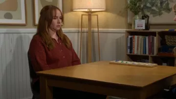 Suéter Miramar de Faherty en pimentón ahumado usado por Mariah Copeland (Camryn Grimes) como se ve en The Young and the Restless el 16 de octubre de 2025