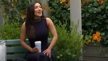 Vestido Josephine de Ramy Brook usado por Audra Charles (Zuleyka Silver) como se ve en The Young and the Restless el 16 de octubre de 2025