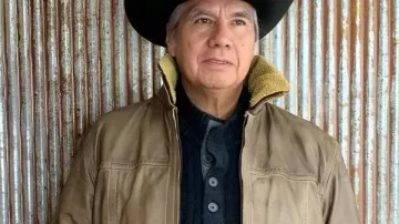 Chaqueta de cuero marrón vintage de Walt Longmire