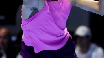 Pink Tank Top worn by Carlos Alcaraz in Carlos Alcaraz vs Jannik Sinner - FINAL - BEST HIGHLIGHTS | 2025 Six Kings Slam @Netflix