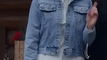 Embellished Denim Jacket worn by Victoria (Fiona Gubelmann) in A Royal Montana Christmas