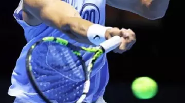 Printed Blue Tank Top worn by Carlos Alcaraz in Six Kings Slam | Official Trailer | Netflix