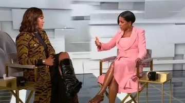 Jeanette Limas Melissa Dress worn by Tamron Hall as seen in Tamron Hall Show on October 21, 2025