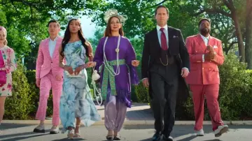 Valentino Garavani Silk Trousers worn by Molly Novak (Maya Rudolph) as seen in Loot (S03E03)