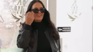 Real Housewives Of Salt Lake City S06 Lisa Barlow Leather Jacket of Self (Lisa Barlow) in The Real Housewives of Salt Lake City