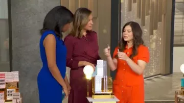 Cinq a Sept Jamie Shirt Dress worn by Kate Sandoval Box as seen in Good Morning America on October 20, 2025