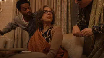 Nic + Zoe Pebble Print Shirt worn by Uma Heller (Jackie Hoffman) as seen in Only Murders in the Building (S05E09)