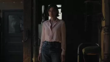 Gucci Silk Crêpe Shirt worn by Celine Dumont (Marion Cotillard) as seen in The Morning Show (S04E06)