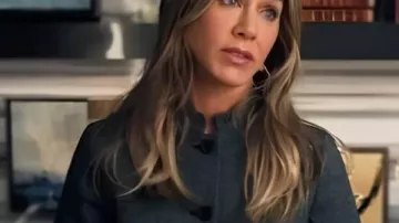 The Morning Show Jennifer Aniston Gray Short Sleeve Jacket
