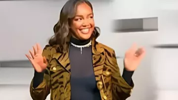 Vestido a rayas de tigre Brittany Hampton 2025 de Tamron Hall Show