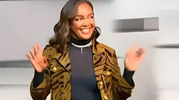 Tamron Hall Show 2025 Brittany Hampton Tiger Stripe Dress