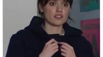 Abrigo de palanca negro Aimee Lou Wood 2025 de Film Club