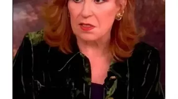 Joy Behar The View 2025 Veste en velours vert