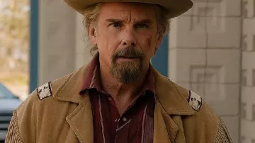 The Lowdown Ethan Hawke Chaqueta marrón con flecos