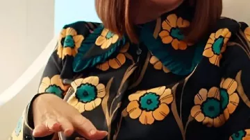 Loot S03 Maya Rudolph Flower Print Shirt Dress