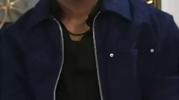 Beyond The Gates 2025 Sean Freeman Veste en daim bleu