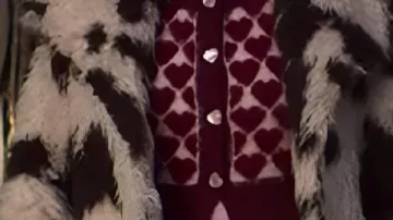 Cow Print Fur Coat worn by Mary "Sugar" Jones (Joanna Higson) in Brassic