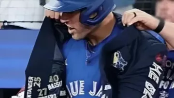 Toronto Blue Jays 2025 Home Run Jacket worn by George Springer in 16 minutes of EPIC Blue Jays Postseason homers (Joe Carter, José Bautista George Springer, MORE ????)