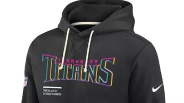 Tennessee Titans Crucial Catch 2025 Black Hoodie in How to Choose the Right Size NFL Jersey (Nike Edition)