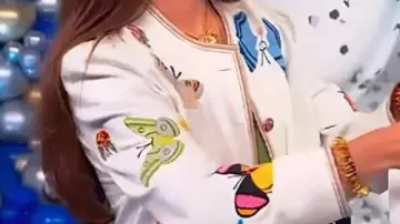 Butterfly White Jacket worn by Victoria Lampley in Tamron Hall Show 2025
