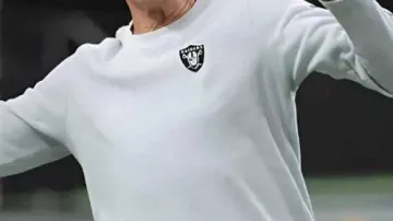 Sudadera gris usada por Pete Carroll en Las Vegas Raider-Recreation