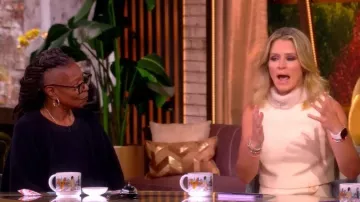 Cara Cara Gina Top worn by Sara Haines as seen in The View on  October 22, 2025