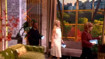 Cara Cara Luca Tweed Wrap Skirt worn by Sara Haines as seen in The View on October 22, 2025