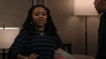 Suzie Kondi The Sifnos Sweatshirt in Terry worn by Janine Teagues (Quinta Brunson) as seen in Abbott Elementary (S05E04)