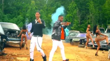 Diesel Black Abstract J Akiprint Jacket worn by Blac Youngsta in Moneybagg Yo, Blac Youngsta - Trickin (Official Music Video)