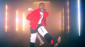 Diesel Black & White Panel P Melty Cargo Pants worn by Blac Youngsta in Moneybagg Yo, Blac Youngsta – Super Hot (Official Music Video)