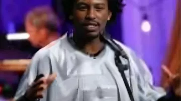 Conrad Kahlil The Voice S28 Grey Football Jersey as seen in The Voice