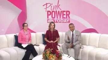 Claudie Pierlot Cotton-Rich Cropped Cardigan worn by Savannah Sellers as seen in Today on October 22, 2025