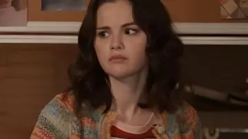 OMITB S05 Selena Gomez Multicolor Cardigan worn by Mabel Mora (Selena Gomez) as seen in Only Murders in the Building (S05E09)