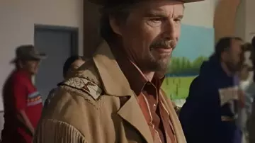 The Lowdown 2025 Ethan Hawke Fringe Jacket