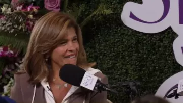 Cinq a Sept Khloe Hooded Blazer worn by Hoda Kotb as seen in Today on October 22, 2025