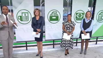 Cinq à Sept Louisa Veste portée par Christine Romans comme on le voit dans Today le 22 octobre 2025