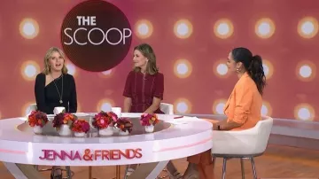 Favorite Daughter The Favorite Pant worn by Rachel Smith as seen in Today with Jenna & Friends on October 22, 2025