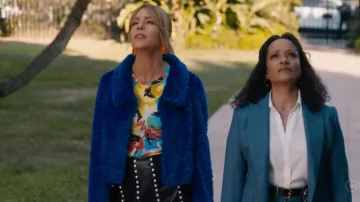 Unreal Fur Polaris Faux Fur Jacket worn by Morgan Gillory (Kaitlin Olson) as seen in High Potential (S02E06)