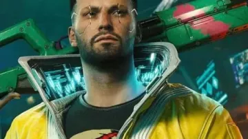 Cyberpunk 2077 Edgerunners Yellow Jacket worn by Matthew Mercer in Cyberpunk: Edgerunners | Official NSFW Trailer | Netflix