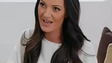 RHOSLC S06 Lisa Barlow Loewe Crop T-shirt worn by Self (Lisa Barlow) as seen in The Real Housewives of Salt Lake City (S06)