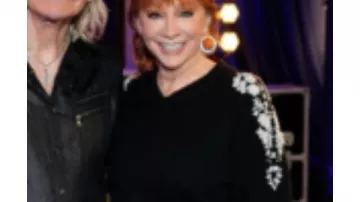 Reba McEntire The Voice S28 Black Embroidered Sweater of Reba McEntire in The Voice